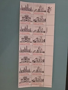 1980 U.S. 15 Cent Architecture Stamps (Block Of 16) - Picture 1 of 2
