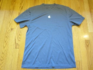 APPLE logo ATHLETIC TEE SHIRT Gray Dri Fit M/L Medium or Large NEW w/o TAGS NWOT - Picture 1 of 24