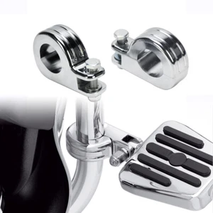 Highway Foot Peg Bracket Mounting Clamp Chrome Fit For Harley 1.25" 1" Crash Bar - Bild 1 von 6