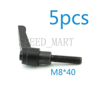 5 pcs Machinery M8 x 40mm Threaded Knob Adjustable Handle Clamping Lever - Picture 1 of 4