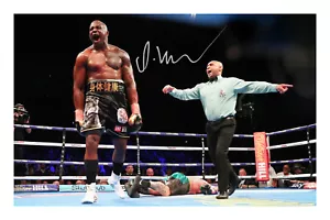 Póster impreso fotográfico firmado por Dillian Whyte autógrafo boxeo pesado - Imagen 1 de 1