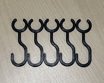 IKEA DUKTIG Childs Play Kitchen Extra Or Replacement Hooks (Set Of 5) - Black • 4.99£
