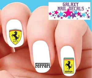 Waterslide Nail Decals - Set of 20 Ferrari Assorted - Picture 1 of 1