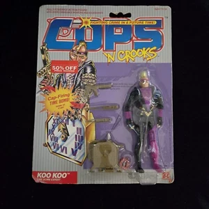 Koo Koo Cops N Crooks C.O.P.S. Carte complète figurine vintage Hasbro 1988 - Photo 1/14