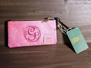 Wicked Pink n Green Wristlet Wallet Loungefly bag wizard of oz Glinda Elphaba - Picture 1 of 3