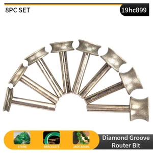 Diamond Grinding Concave Wheels Burrs Bit Glass Edge Trimming Rotary Drill Tools - Picture 1 of 9