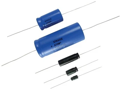 Sprague Atom Aluminium Electrolytic Axial Capacitor (Choice of capacitance)