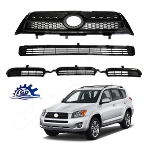 For 2009-2012 Toyota RAV4 Base/Sport Front Bumper Upper & Lower Grille Assembly - Picture 1 of 7