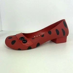 MELISSA + Thais Losso Minnie Flats Sz 6 / 37 Slip On Polka Dot Made in Brazil - Picture 1 of 8