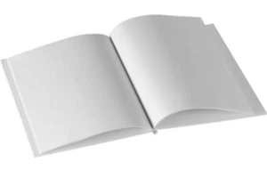 White Blank Books with Hardcovers 6"W x 8"H (6 Books/Pack) by Ashley Productions - Picture 1 of 3