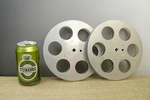 2 Stück. Vintage 70er Jahre. UdSSR/Russische 16 mm Metallfilmrolle (593) - Bild 1 von 7