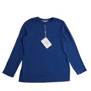 Stella McCartney Blue High Neck Viscose Dress Top Uk Women's 16 EE679 - Picture 1 of 7