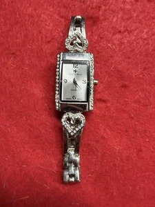 Bell & Rose Ladies Watch, Jeweled band, heart design, quartz, New Battery - Picture 1 of 6