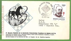 ZA0265 - ARGENTINA  - Postal History - SPECIAL COVER - CHESS - 1982 - Picture 1 of 1