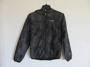 Columbia WindBreaker Jacket w Hood-Omni Wick/Shield-Gray/Black-Boy's L (14-16) - Picture 1 of 9