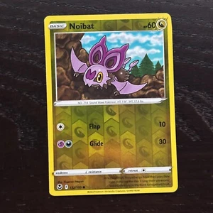 Noibat 132/195 Pokemon Silver Tempest Sword & Shield Reverse Holo Common NM - Picture 1 of 2