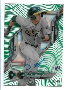Dustin Fowler 2018 Topps High Tek Green Autograph Rookie #16/99 Auto RC - Picture 1 of 2