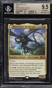MTG Nicol Bolas BGS 9.5 Gem Mint 2018 Core set  Magic Mythic card - Picture 1 of 2