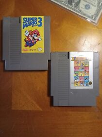 SUPER MARIO BROS. 3 and Track &Field 2  NES- CLASSIC NINTENDO GAMES~ BOGO