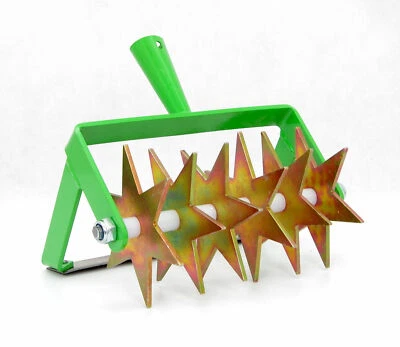 Coltivatore 6-Star Con Jätemesser Sternfräse Krümler Bodenkrümler Rollhacke - Immagine 1 di 4