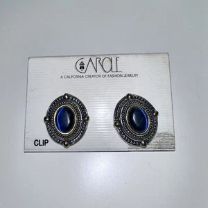 Vintage Creator Carole A California Creator of Fashion Jewelry Clip On Ohrringe - Bild 1 von 7