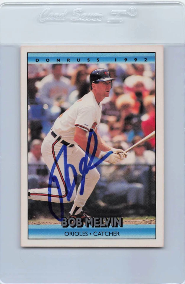 1992 Donruss #231 Bob Melvin Orioles Signed Auto *G387 - Image 1 of 1