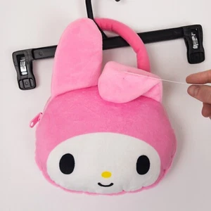Hello Kitty Plush Purse Girls Mini Pink Easter Gift My Melody Bunny Bag New - Picture 1 of 9