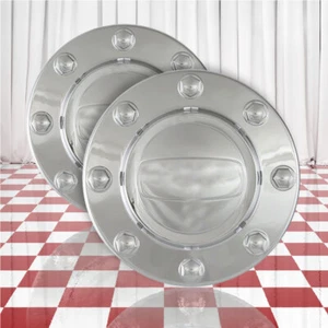 Front Chrome Center Caps for 2011-2018 Dodge RAM 3500(QTY: Two) - Picture 1 of 2