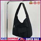 Large Capacity Shoulder Handbag Tote Fashion Clutch Women Street Purse (black)
