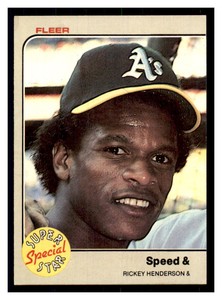 1983 Fleer Rickey Henderson #646   SSS Oakland Athletics