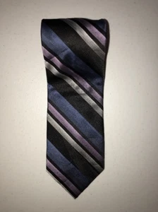 Stafford Essentials Mens Tie 58" L x 3-5/8" W Multi Color Striped LBB76 - Picture 1 of 6