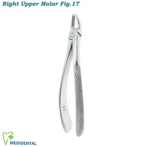 Pinzas de extracción Fig.17 para herramientas de cirugía de extracción de raíz de molares superiores derechos - Imagen 1 de 4