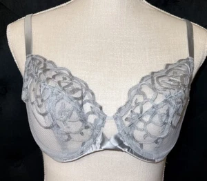 Sujetador Balconette de Encaje Sin Forro H🪻Chantelle Azul Talla 34D Usado en Excelente Condición - Imagen 1 de 8