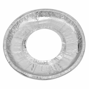 48 Aluminum Foil Round Gas Burner Bib Liners Covers Disposable Wholesale 9" New - Picture 1 of 1