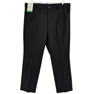 Chaps Golf Men's Stretch Waistband Slim Black Performance Chino Pants 40x30 NWT - Picture 1 of 11