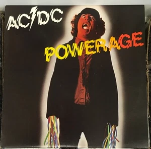AC/DC-POWERAGE-AUSSIE REISSUE 1987 VINYL LP-RARE MISMATCHED LABELS-NEAR MINT. - Picture 1 of 23