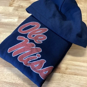 Youth Gildan Heavy Blend Ole Miss Mississippi Rebels Hoodie Large - Picture 1 of 5