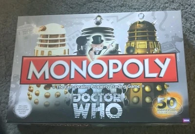 Monopoly Doctor Who 50th Anniversary Collector's Board Game Complete Never Used  - Image 1 of 4