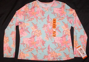 Nuevo top de natación floral manga larga ROXY para dama protector contra erupciones talla XXL - Imagen 1 de 1