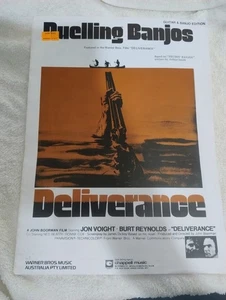 Vintage Duelling Banjos 1973 Sheet Music Guitar Banjo Ed Deliverance Soundtrack - Picture 1 of 6