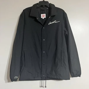 Herren Lacoste Taft Coach Jacke Gr. Medium schwarz leicht Freizeit - Bild 1 von 9