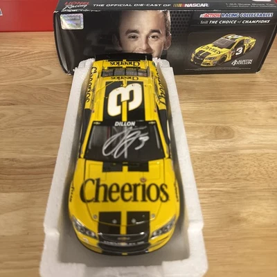 2015 Austin Dillon Cheerios RCR Childress Ty 3x SIGNED AUTO Action NASCAR 1/24 - Image 1 of 4