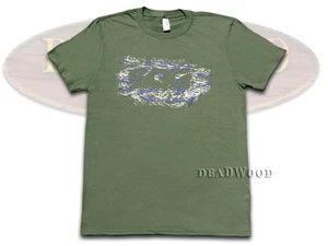SOG Olive Green Silhouette Pattern Logo 100% Cotton Large T-shirt - Picture 1 of 4