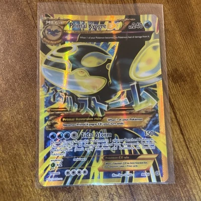 Primal Kyogre EX Shiny Full Art Holo Ultra Rare Card 96/98 XY-Ancient Origins - Image 1 of 4