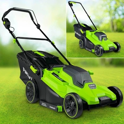 Rasaerba a batteria BRAST® | Potenza a batteria 1-2 x 20V con 4,0Ah | Larghezza di taglio 33-43 cm