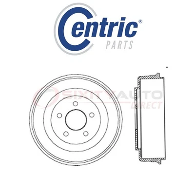 Centric Brake Drum for 2007-2008 Chevrolet Cobalt 2.0L 2.2L 2.4L L4 - fm - Image 1 of 4