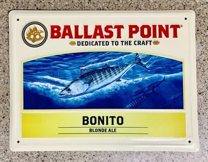 BALLAST POINT BONITA dem Handwerk gewidmet 12" x 16" Fisch Metall Bier Schild Neu - Bild 1 von 2