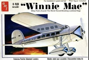 AMT Lockheed Vega "Winnie Mae" Model Aircraft #T642 Factory Shrink Wrapped Box - Picture 1 of 3