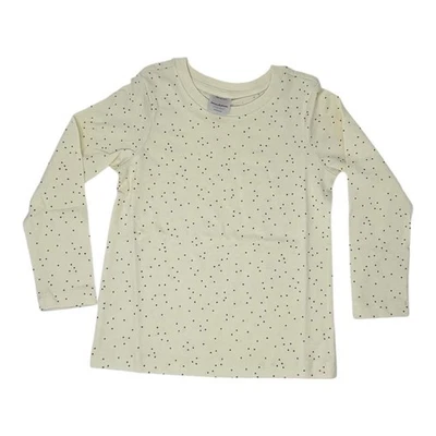 Hanna Andersson NWT Gold Foil Dot Long Sleeve Combed Cotton Tee. Size 5. Sparkle - Image 1 of 4
