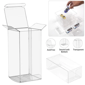 10Pcs Clear Display Case for Hot Wheels, Matchbox Cars Storage Case 1/64 Scale - Picture 1 of 9